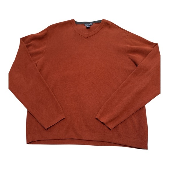 Saddlebred Other - Saddlebred Rust Knit Sweater Large Cotton Cozy Core Classic Minimalist